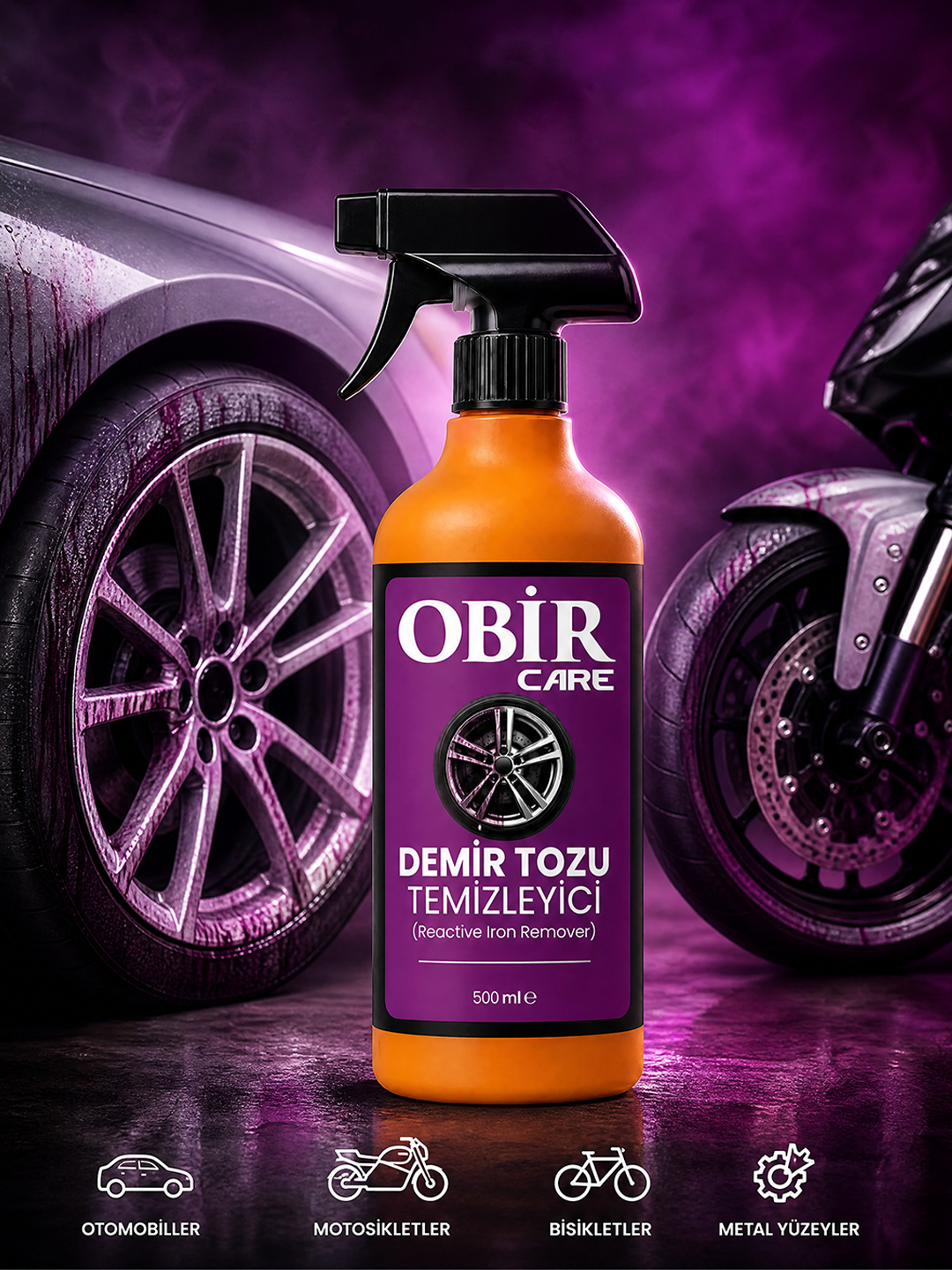Demir Tozu Temizleyici 500 ml – Jant Bakımı