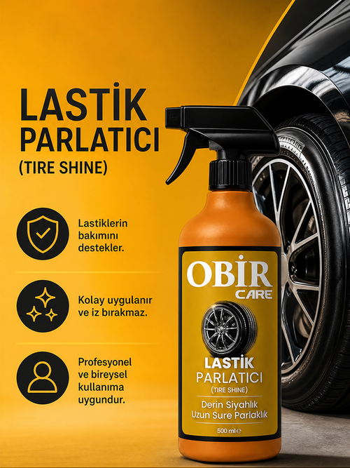 Lastik Parlatıcı 500 ml – Uzun Ömürlü Siyah Parlaklık